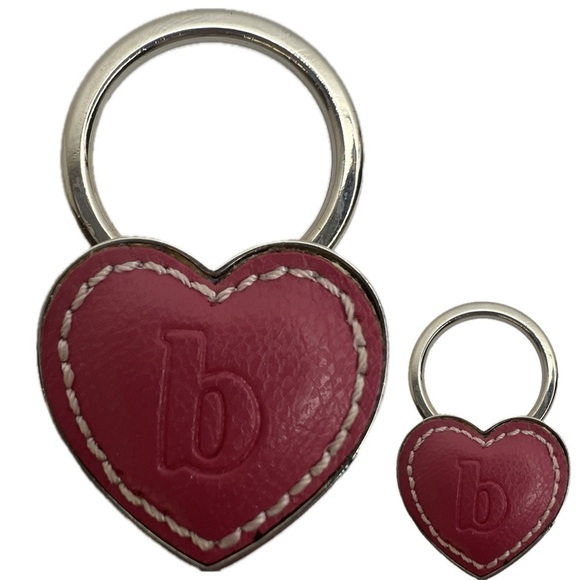 Valentine’s Day Heart ❤️ Key Chain Lot Letter B Pink Silver Keychain - Picture 5 of 6
